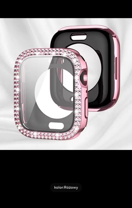 Błyskające szkło+etui na Apple Watch Case 45 mm