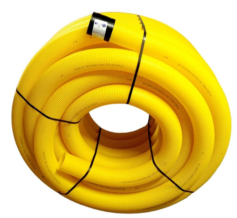 Rura drenarska PVC fi 100 bez otworów - zwój 50m