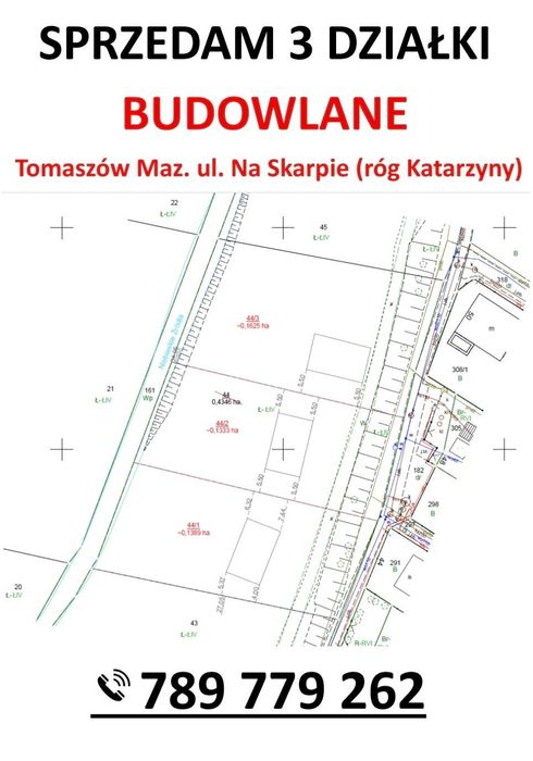 Działki budowlane Tomaszów Mazowiecki, Ludwików, ul. Na Skarpie