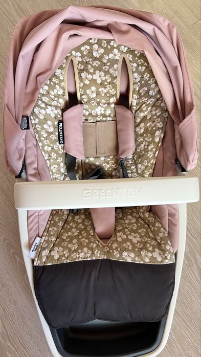 Прогулянкова коляска Greentom Upp Reversible шасі White Blossom