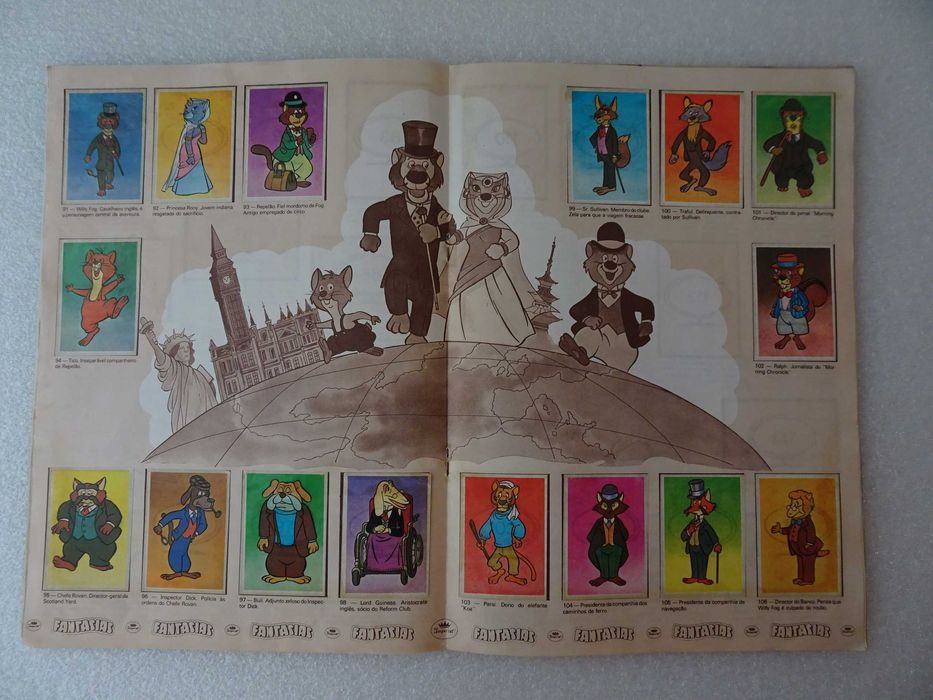 Caderneta de cromos completa Willy Fog