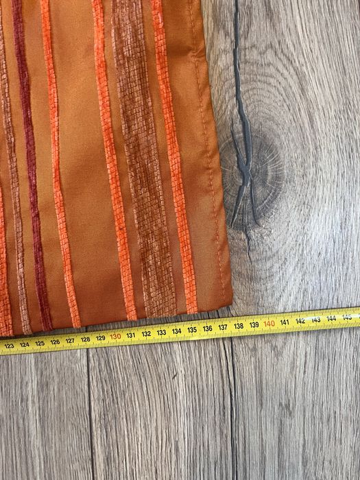 Cortinado Laranja Texturado