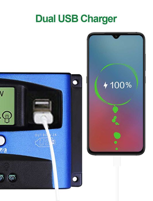 Controlador solar mppt  inteligente 12v 24v  para escritório empresa