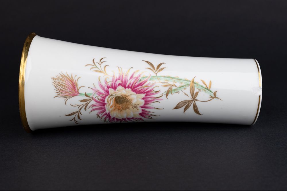 Alka Kunst Königin der Nacht wazon porcelanowy ręcznie malowany