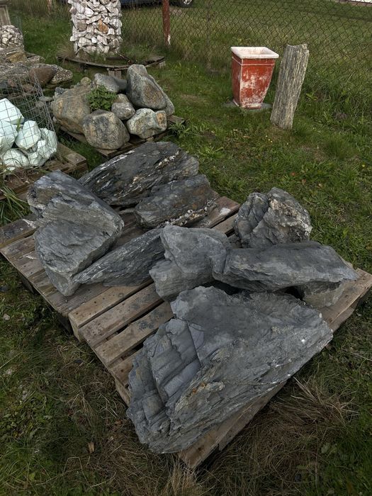 BLACK STONE Czarna Skała do Akwarium Terrarium Kamień Japoński Ogród