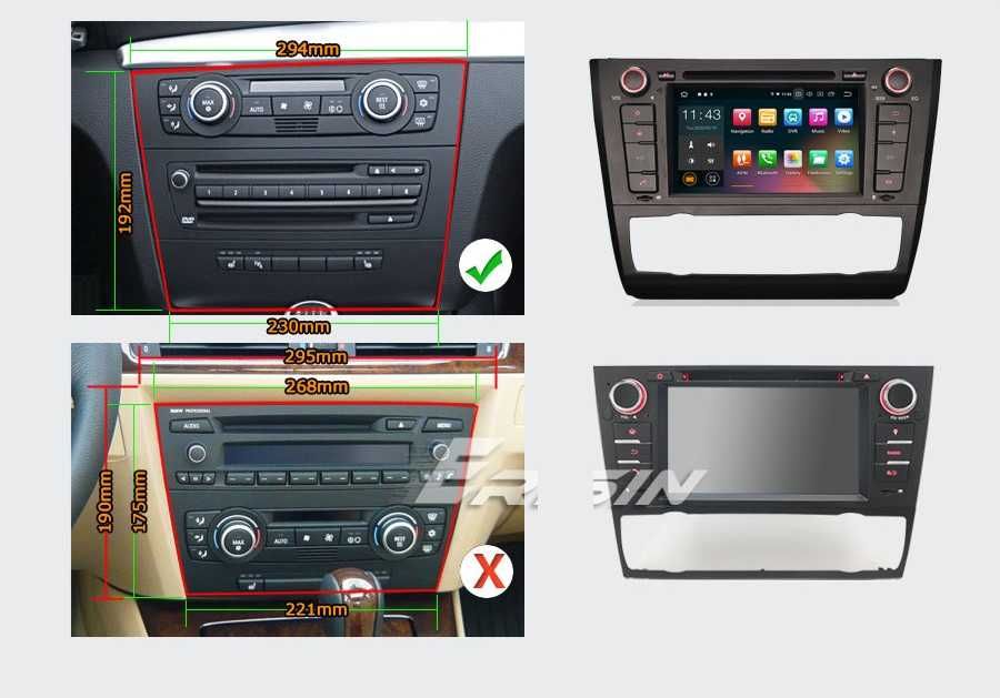 BMW E88 E81 E82 Radio FM RDS DAB+ Android WiFi GPS USB SD Nawigacja