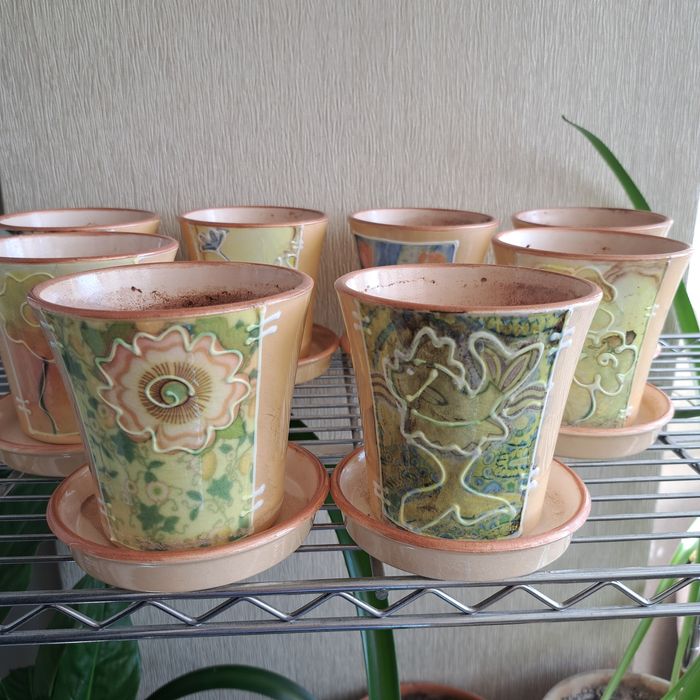 Продам керамічні горщики, горщики для квітів
