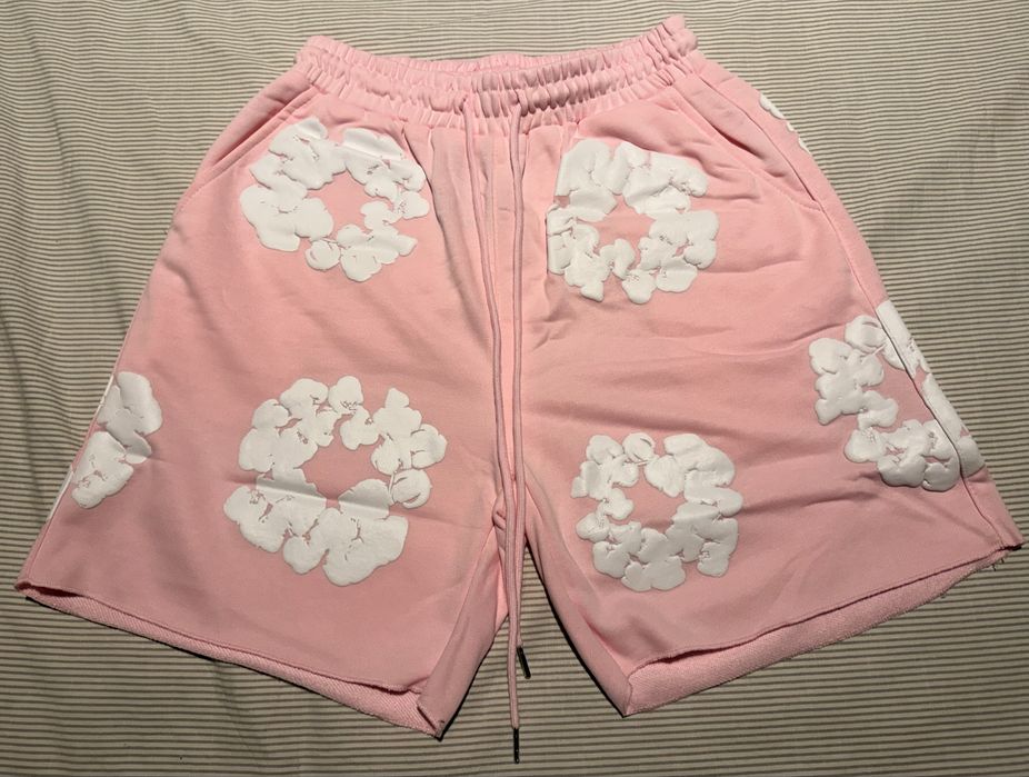 Calções Denim Tears Rosa