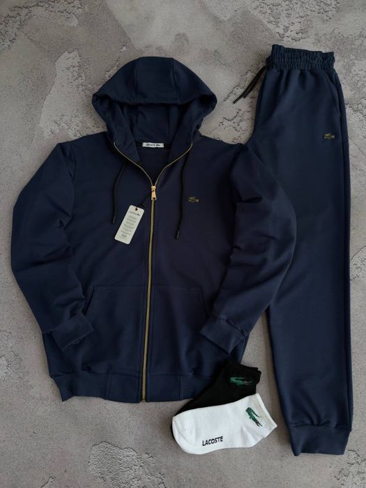 Чоловічий костюм Lacoste+2 пари шкарпеток! Чорний, синій, сірий! Нові! Оплата при отриманні! Розміри: S,M,L,XL,XXL