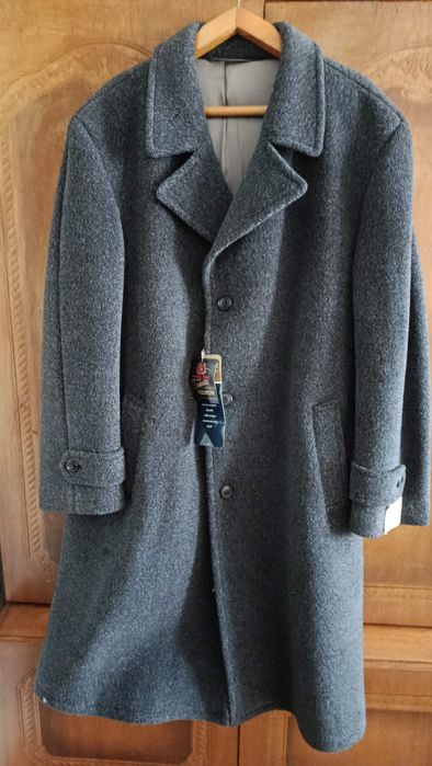 Пальто мужское темно-серое