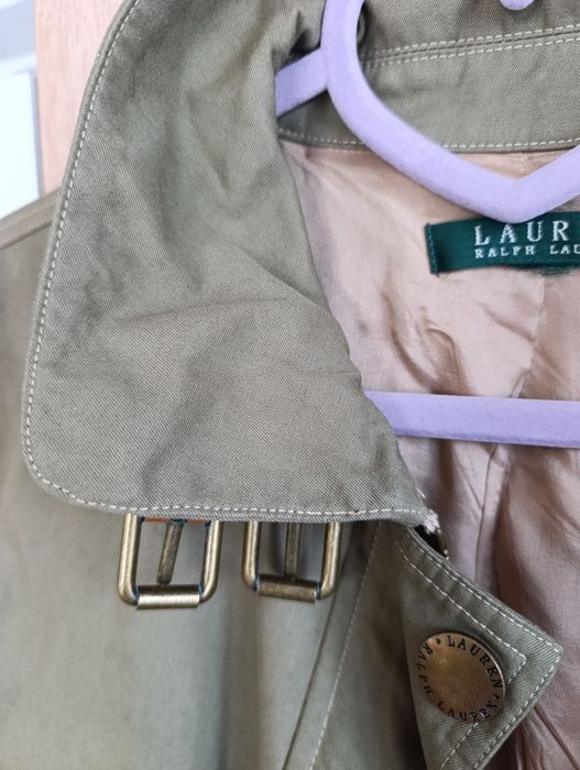 Lauren Ralph Lauren вінтажна куртка вітровка S хакі тренч жіноча XS плащ ретро