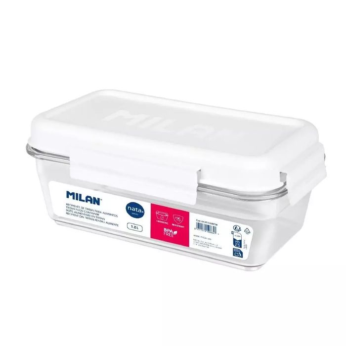 Pojemnik Na Lunch Z Tritanu 1,2L Biały Milan. Nowy Produkt