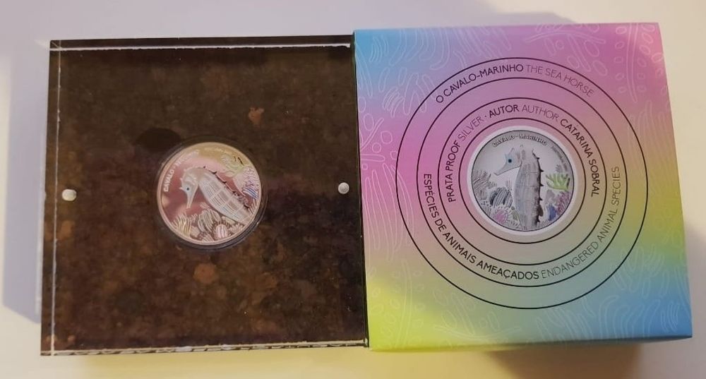 5€ Proof prata, Cavalo Marinho, 2021
