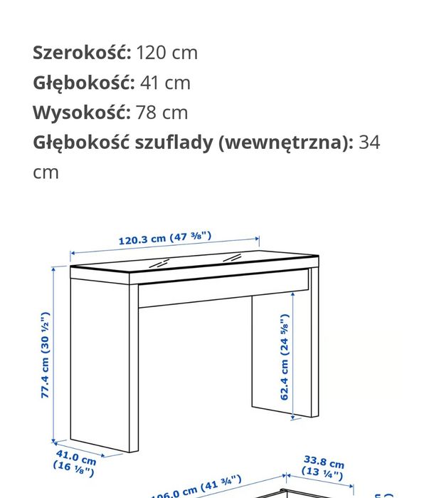 Toaletka Ikea super stan