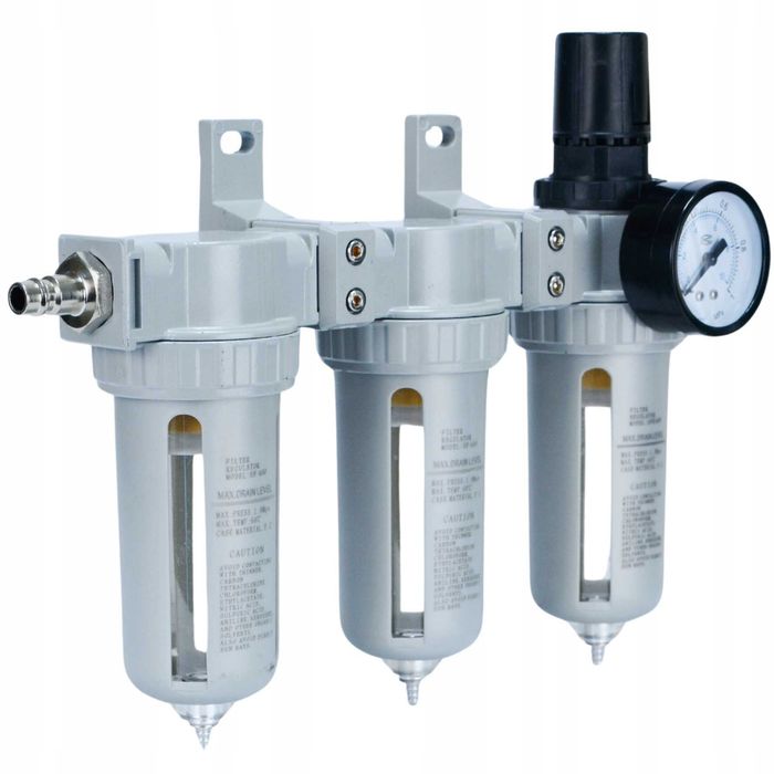 Separator Reduktor Odwadniacz 1/2 BLACK do Kompresora Filtr Powietrza