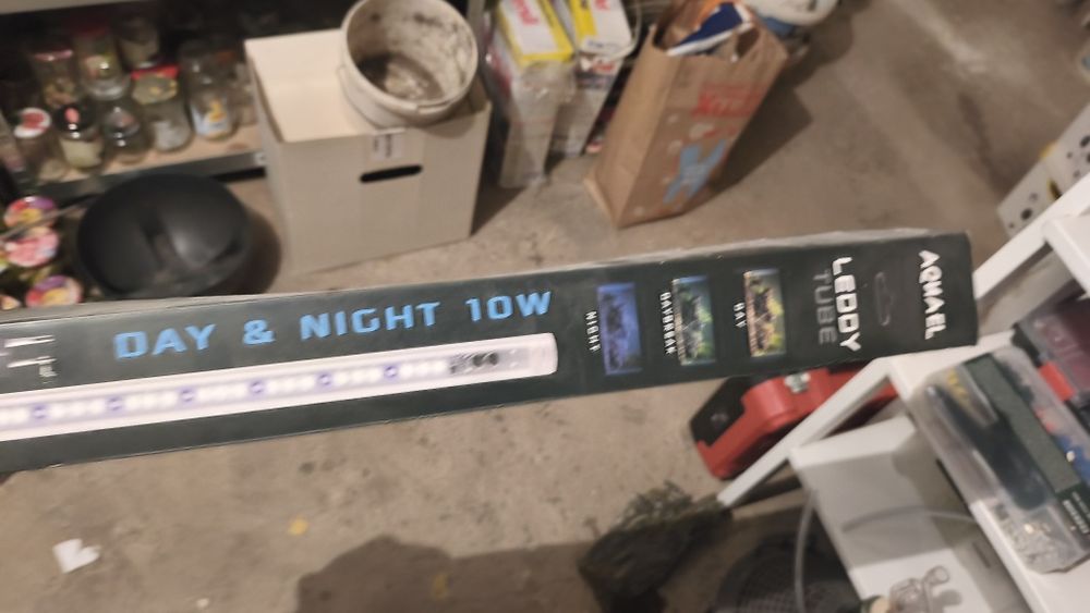 akwarium zestaw filtr grzałka lampa led
