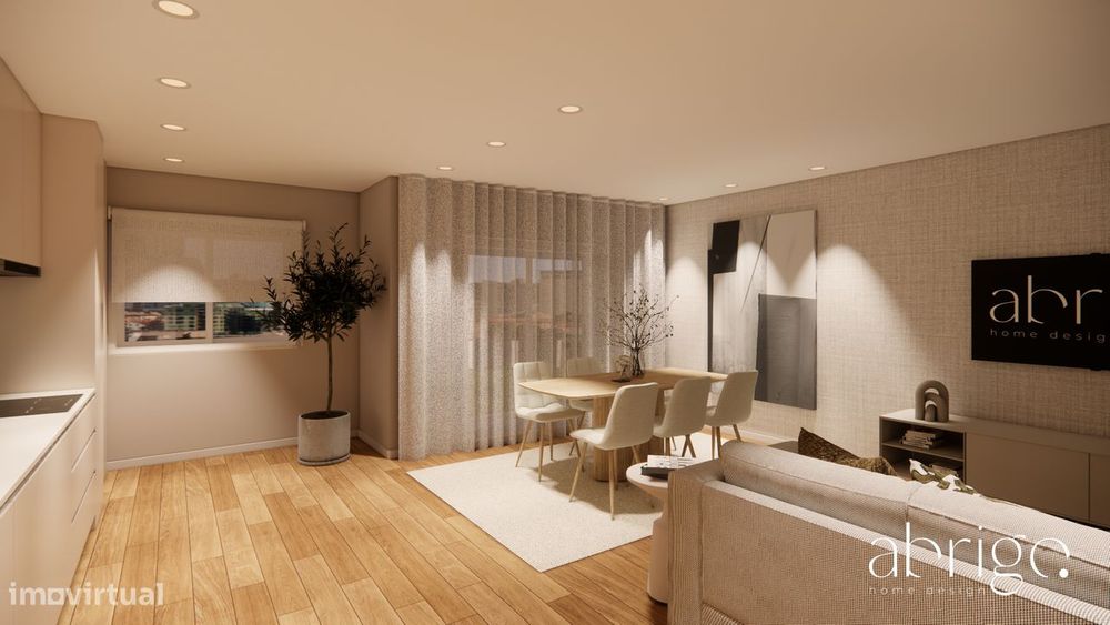 Apartamento T2 com varanda e garagem