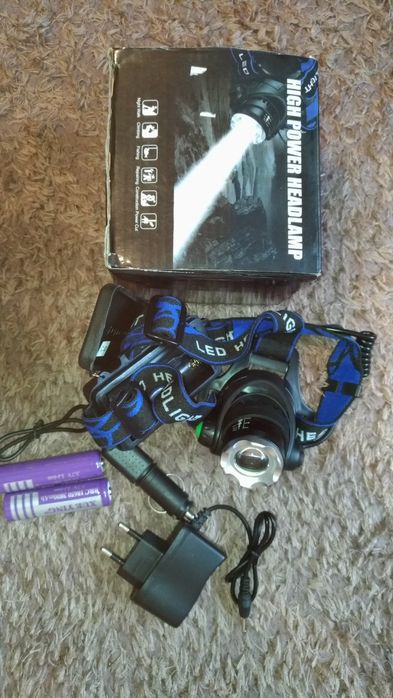 Latarka czołowa zoom UV na bursztyn 3W 395-410 nm