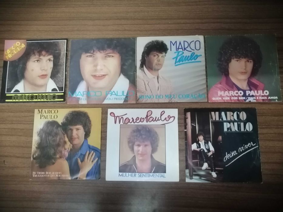 Marco Paulo 7 Discos Vinil single - Exitos dos anos 80