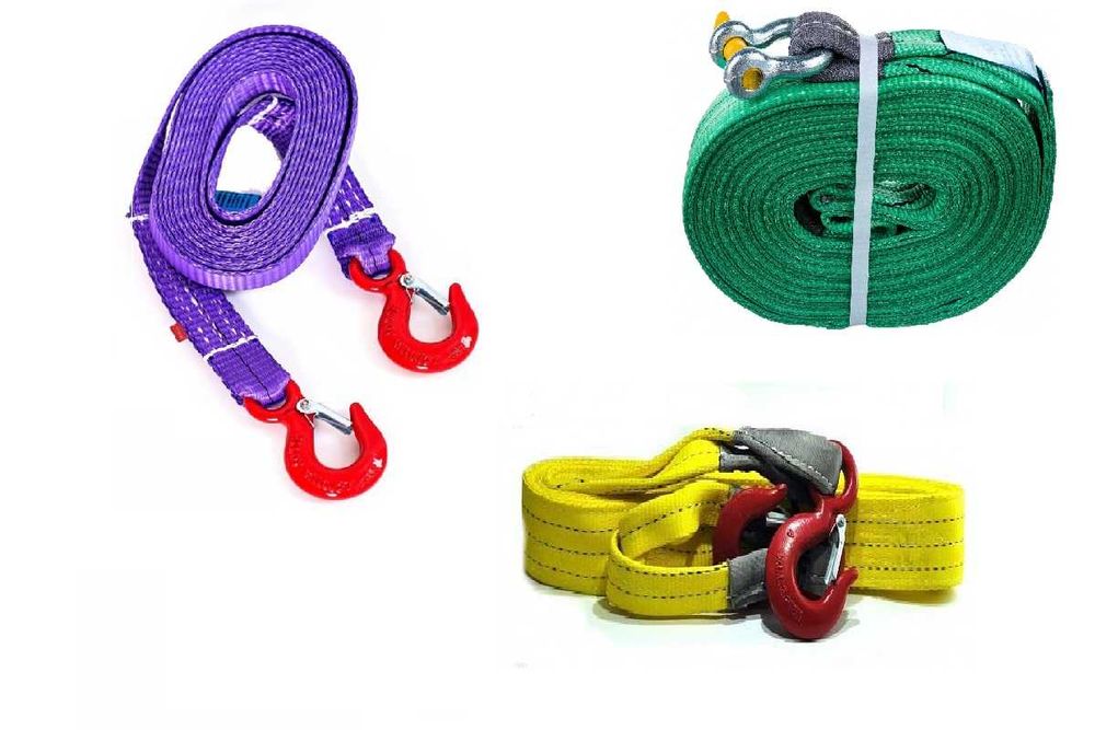 Трос буксировочный ремень скоба-скоба, петля-петля, крюк-крюк  НАЛИЧИЕ