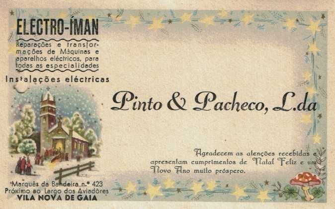3 Postais de Natal antigos  - 1960 - circulados