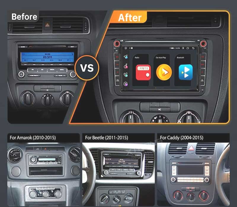 RADIO 8″ GPS ANDROID 11 VOLKSWAGEN VW PARA SEAT SKODA OCTACORE 4GB RAM+64GB ROM