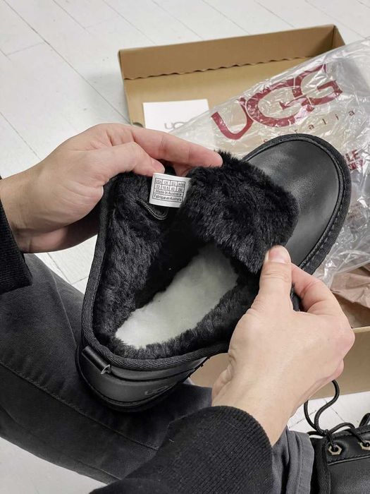 Уггі 36-45 UGG Neumel Black premium угги шкіряні АКЦІЙНА ЦІНА