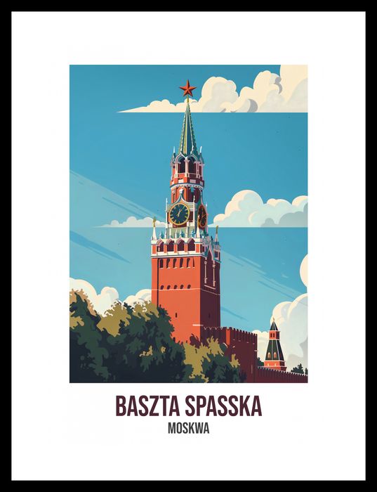 Plakat 25x35cm Baszta Spasska