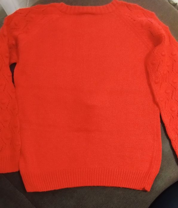 Sweter świąteczny w kolorze czerwonym roz. 140