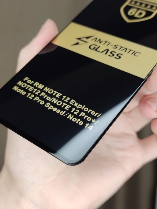 Захисне скло 6D Anti-Static для Xiaomi Redmi Note  12 Pro  Note 14