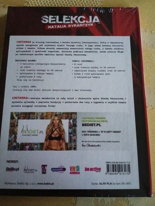 Trening DVD trening interwałowy Selekcja Natalia Rybarczyk Unitarka