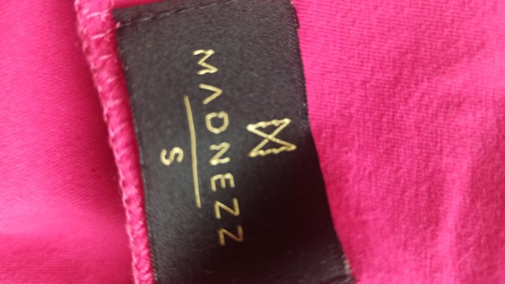 Bawełniana sukienka mini fuksja