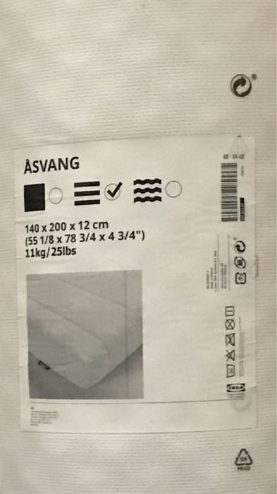 Матрац  IKEA  ASVANG  140*200*12