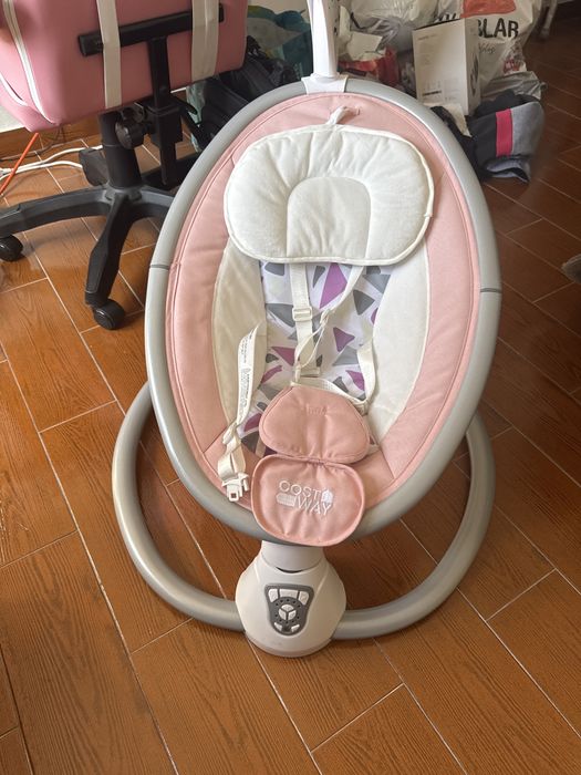Baloiço Eletrico para bebés com 5 niveis e temporizador