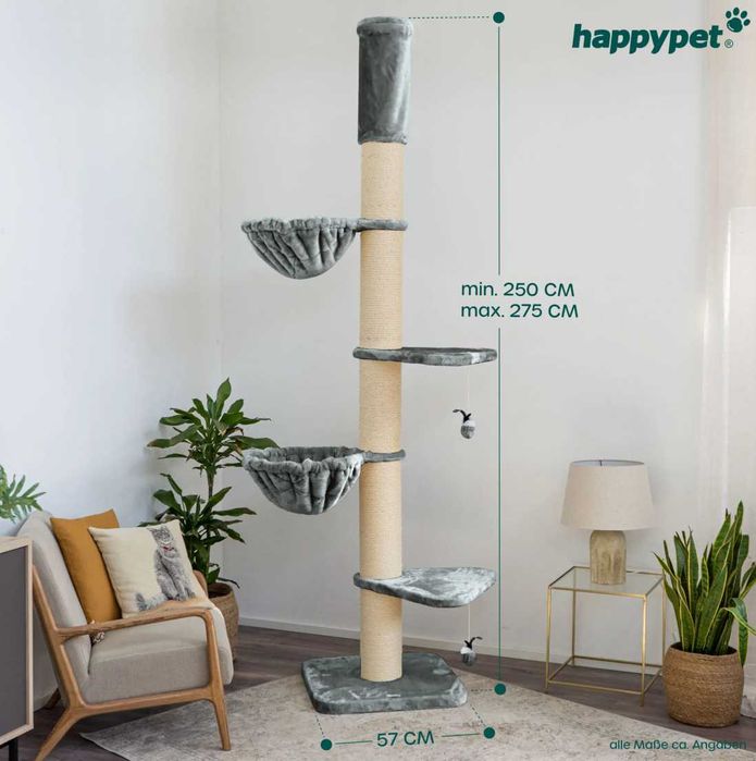 Drapak sufitowy HappyPet wyższe niż 220 cm