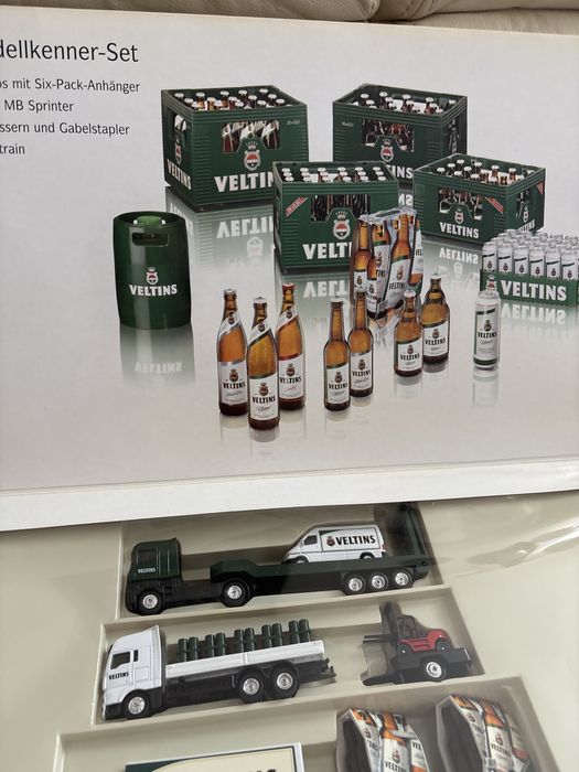 Unikat dla kolekcjonera reklama piwa Veltins z  lat 80- tych. .