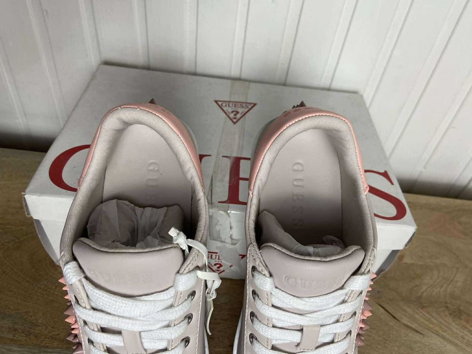 Trampki damskie Guess szare skóra org 37