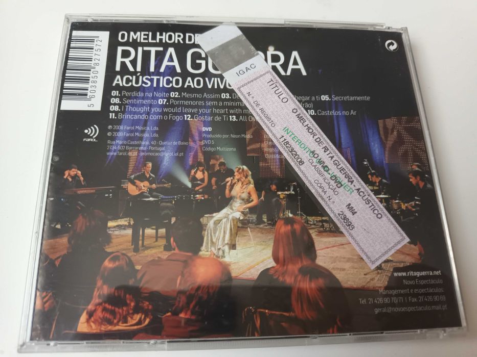 O Melhor de Rita Guerra - Acústico ao Vivo - CD+DVD