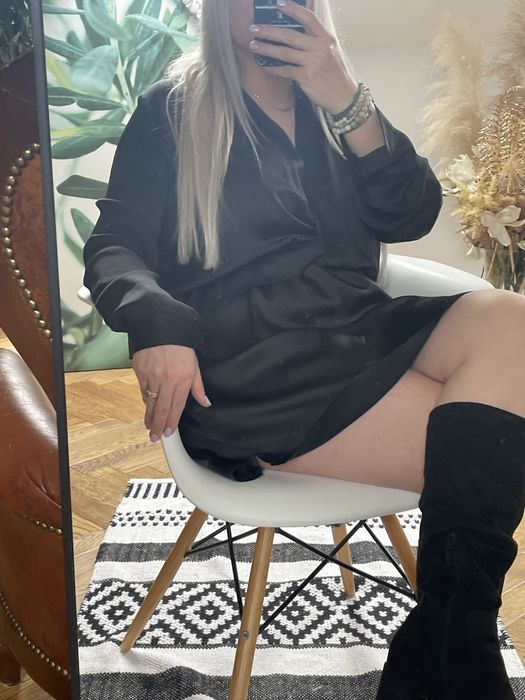 Sukienka 3xl czarna koszulowa 18 rozmiar