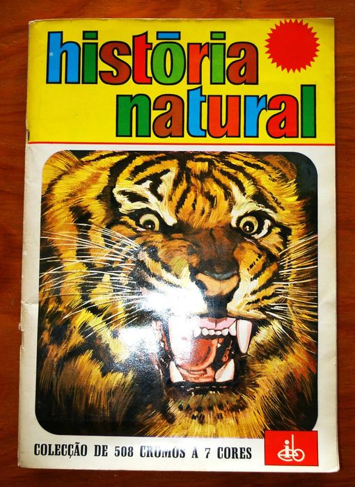 Caderneta de cromos antiga.