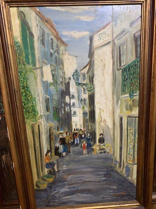 Quadro do autor A. Pimenta"Paisagem Rural" Naturalismo