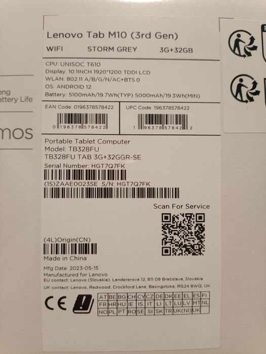 Tablet Lenovo Tab M10 ODBIÓR OSOBISTY