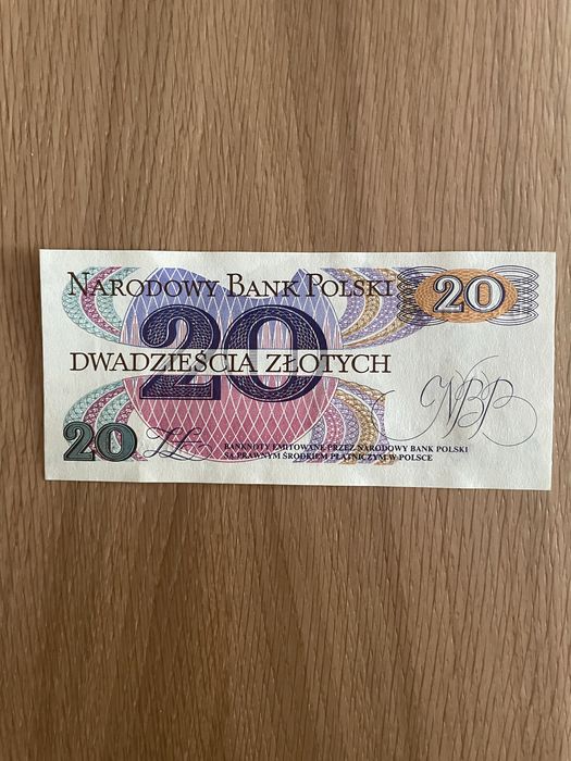 Banknot 20 zl Traugutt 1982
