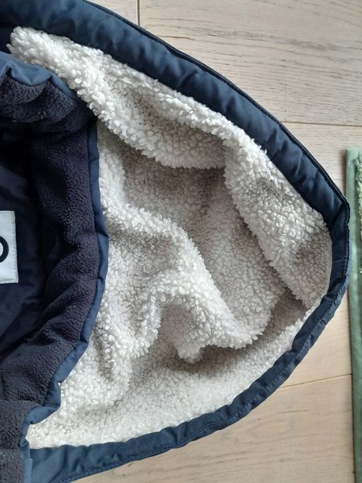 Cubus granatowa kurtka zimowa dla chłopca parka cool 104-110  next