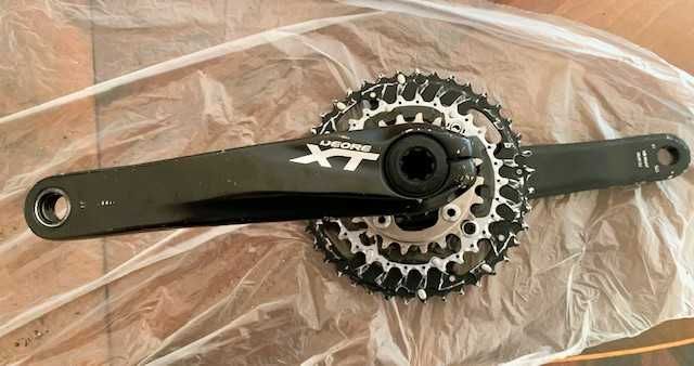 Discos Shimano SM-RT30 e Pedaleira Shimano XT - Usados