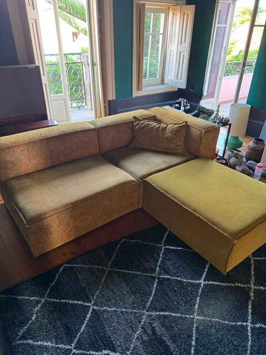 sofá modular confortável