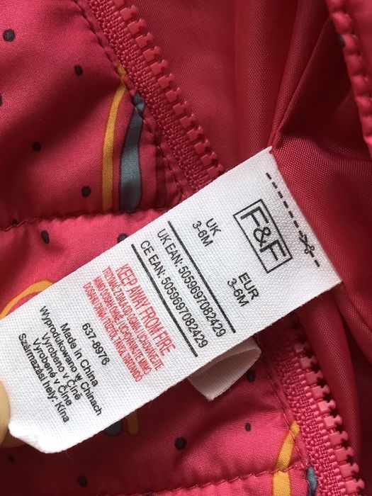 Рожевий комбінезон F&F |3-6 місяців| 70 см