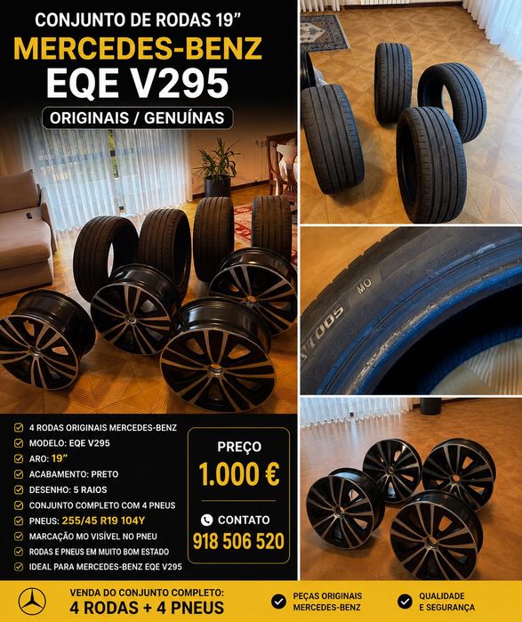 Jantes e pneus Mercedes Benz