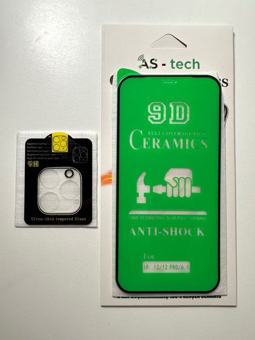 Szkło ceramiczne + szkło hartowane na aparat iPhone 12 PRO