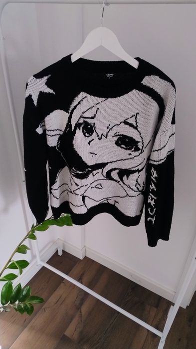 Sweter Anime Cropp roz S